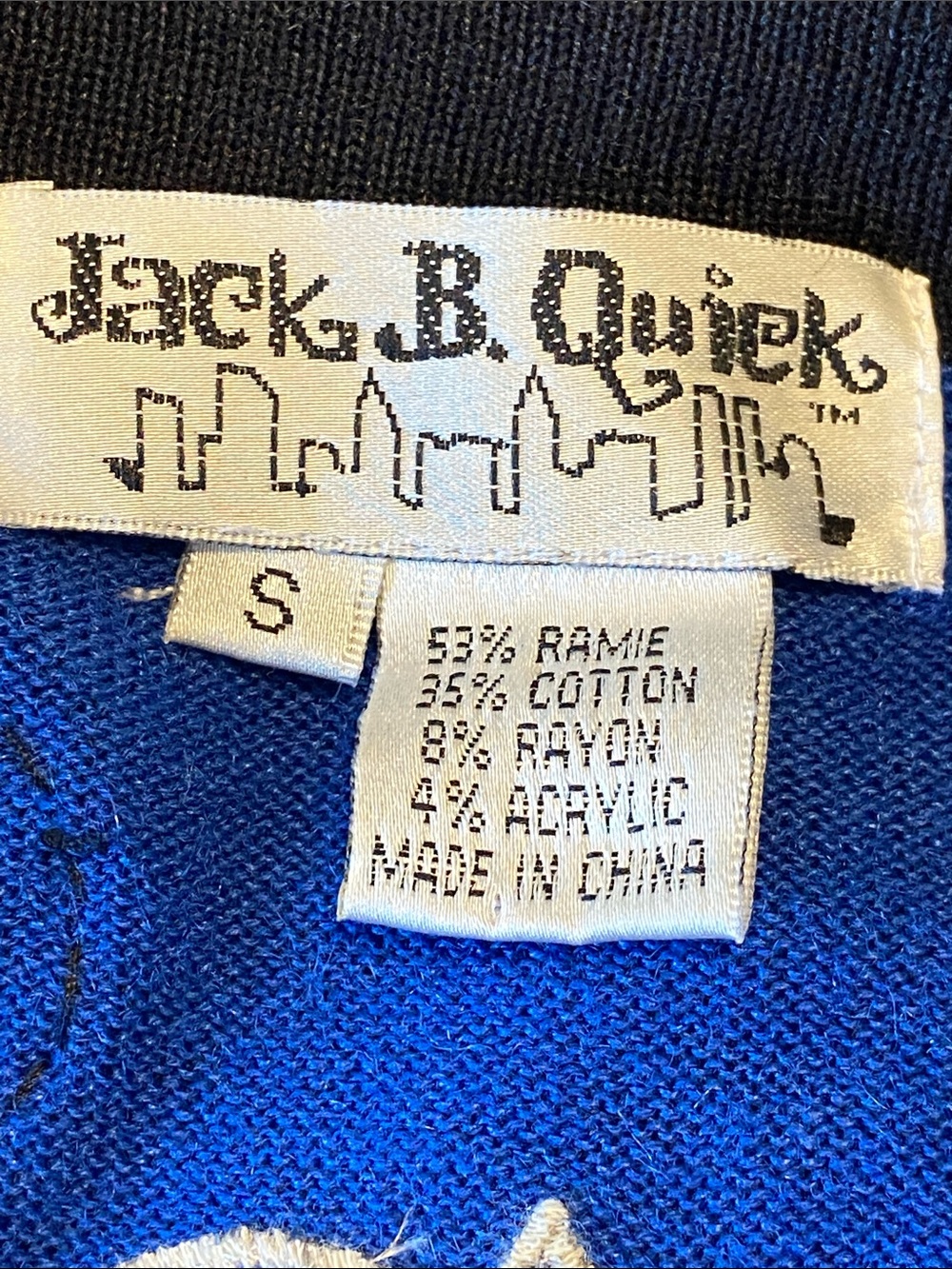 Jack B Quick Halloween Cardigan features Charms Beads patches Size Small - Picture 7 of 15